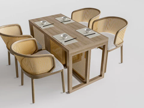 Sof&aacute; para restaurante 8 Modelo 3D