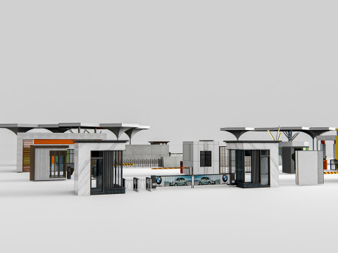 Security guard booth 1 Model 3D