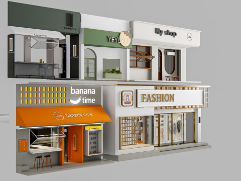 Shop Front 1 Modelo 3D