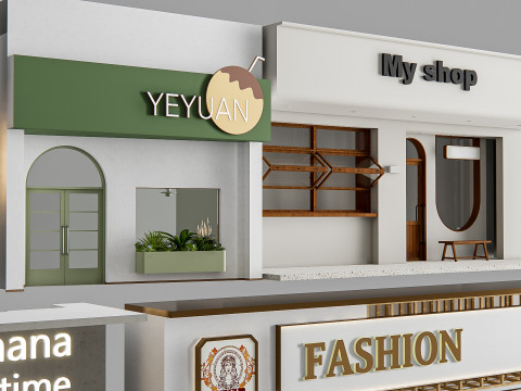 Shop Front 1 Modelo 3D