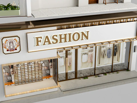 Negozio davanti 1 Modello 3D