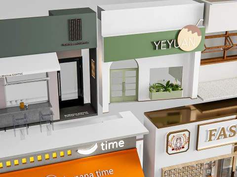 Negozio davanti 1 Modello 3D