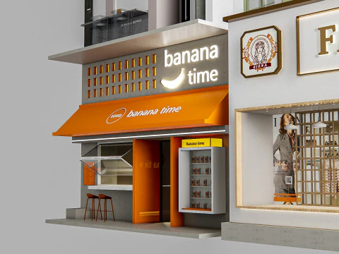 Negozio davanti 1 Modello 3D