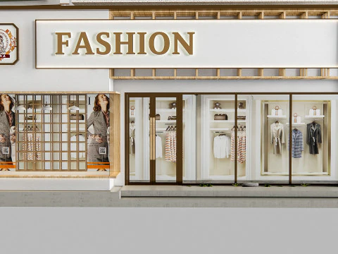 Negozio davanti 1 Modello 3D