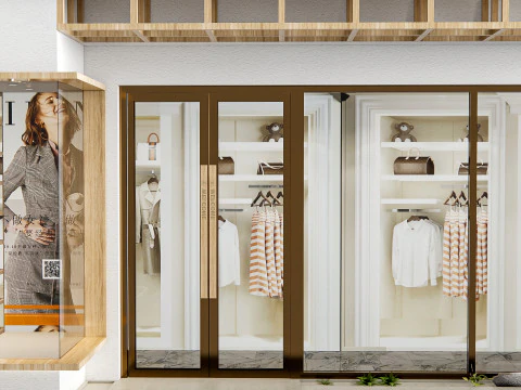 Negozio davanti 1 Modello 3D