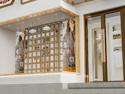 Negozio davanti 1 Modello 3D