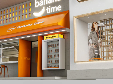 Negozio davanti 1 Modello 3D