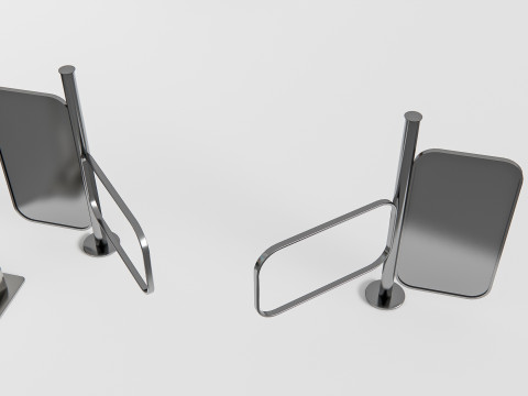Supermarket Shop Store Elements checkout 1 3D Модель