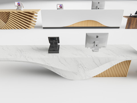 Supermarket Shop Store Elements checkout 6 3D Модель