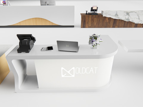 Supermarket Shop Store Elements checkout 6 3D Модель