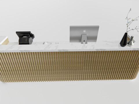 Supermarket Shop Store Elements checkout 6 3D Модель