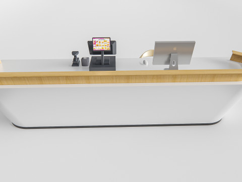 Supermarket Shop Store Elements checkout 6 3D Модель