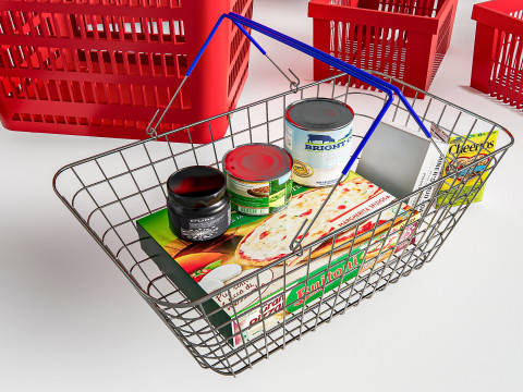 Supermarket Shop Store Elements checkout 8 Modelo 3D
