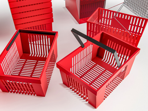 Supermarket Shop Store Elements checkout 8 Modelo 3D