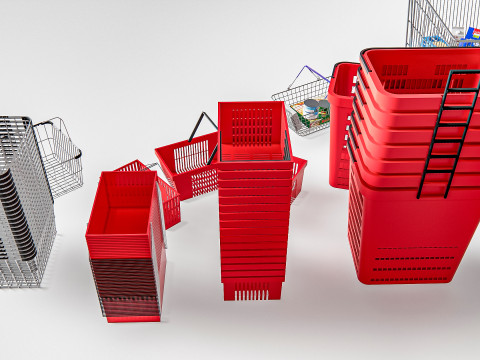 Supermarket Shop Store Elements checkout 8 Modelo 3D