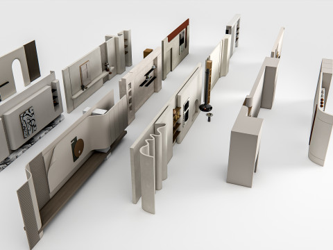 Interior Wall Panel 1 Modello 3D