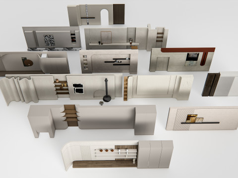 Interior Wall Panel 1 Modello 3D