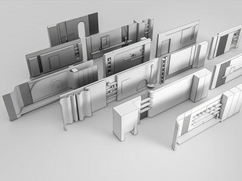 Interior Wall Panel 1 Modello 3D