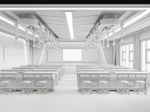 Hospital Anatomy training room 3D-Modell