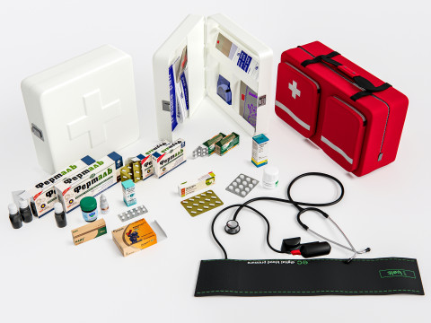 Hospital First Aid Kit Modello 3D