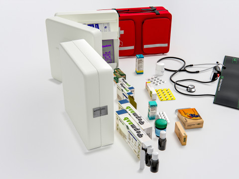 Hospital First Aid Kit 3Dモデル