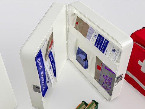 Hospital First Aid Kit 3Dモデル