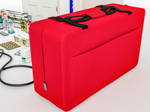 Hospital First Aid Kit 3Dモデル