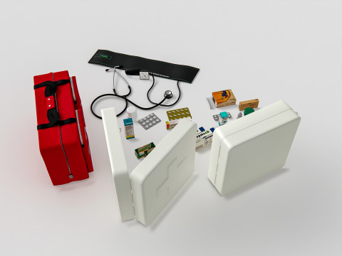 Hospital First Aid Kit 3Dモデル