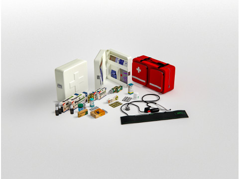 Hospital First Aid Kit 3Dモデル