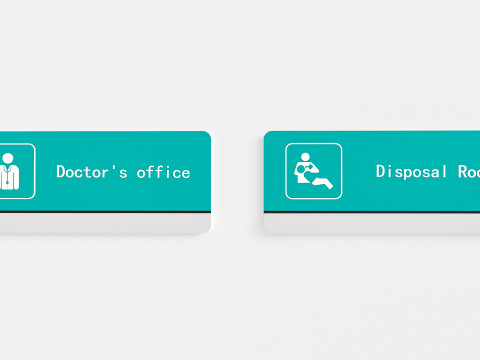 Hospital department signs 0 3D Model