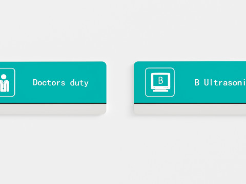 Hospital department signs 0 3D Model
