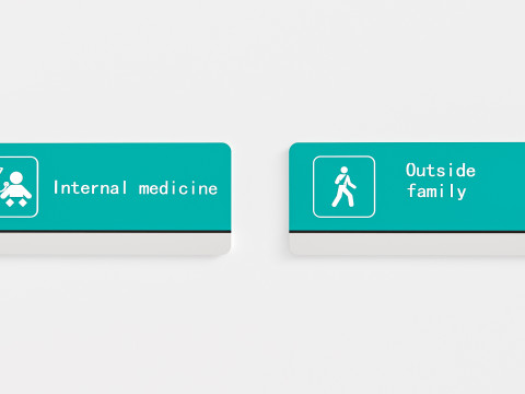 Hospital department signs 0 3D Model