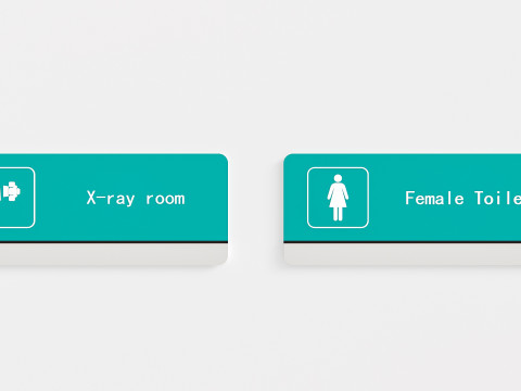 Hospital department signs 0 3D Model