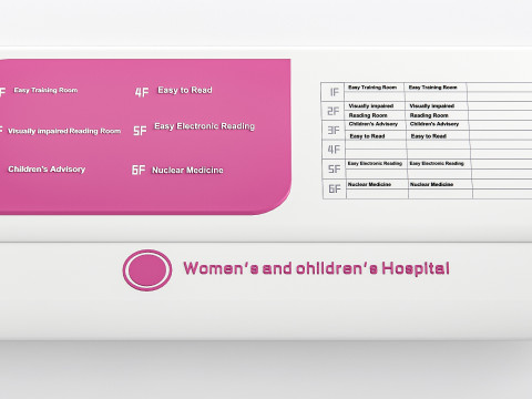 Hospital department signs 2 Modello 3D