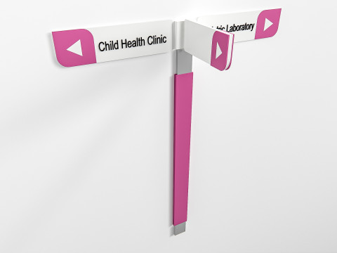 Hospital department signs 2 Modello 3D