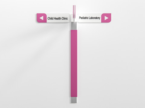 Hospital department signs 2 Modello 3D