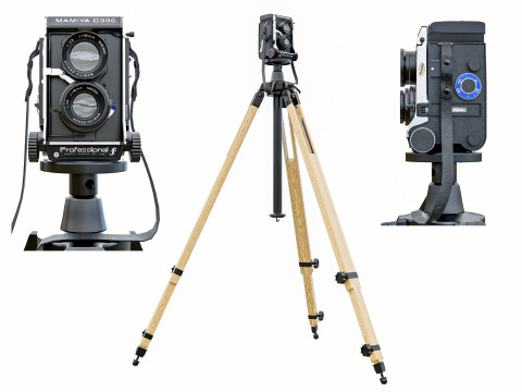 Height-adjustable tripod camera Modelo 3D