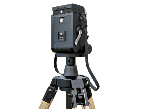 Height-adjustable tripod camera 3D Model