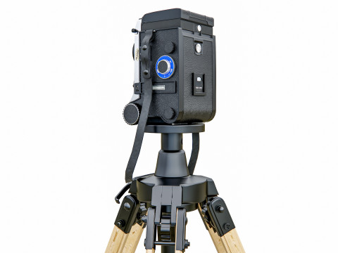 Height-adjustable tripod camera 3D Model
