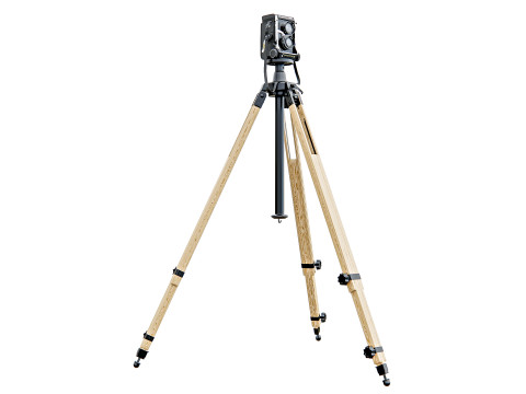 Height-adjustable tripod camera 3D Model