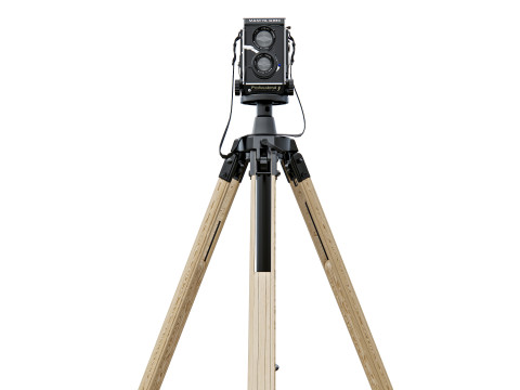 Height-adjustable tripod camera 3D Model