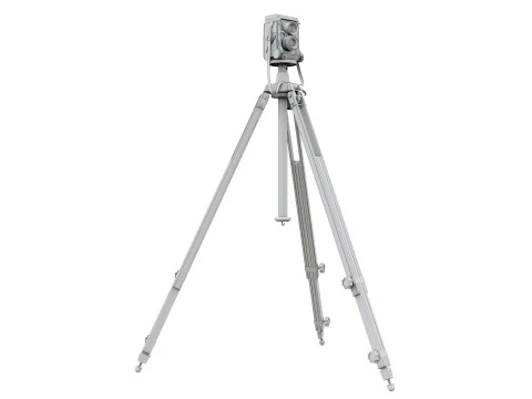 H&ouml;henverstellbare Stativkamera 3D Modell