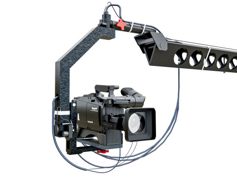 Cinematic crane camera 3D 模型