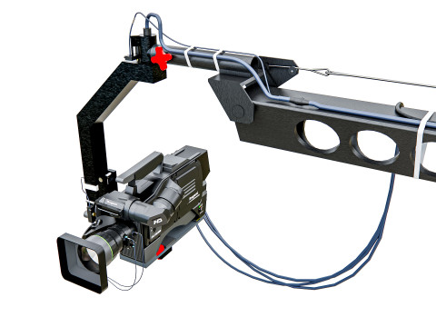 Cinematic crane camera 3D 模型