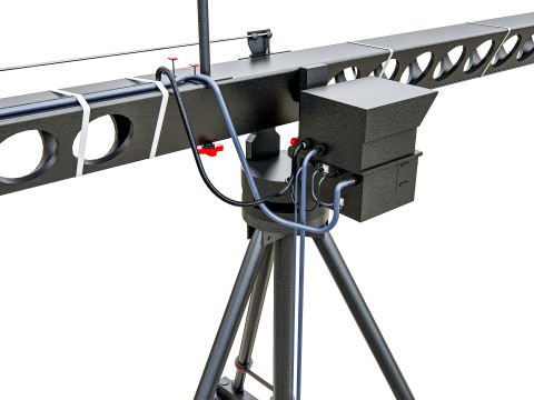 Cinematic crane camera 3D 模型