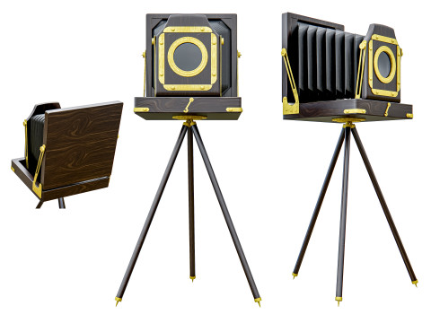 Old fashioned camera Modelo 3D