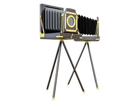 Old fashioned camera 3D Model