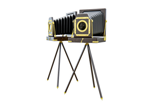 Old fashioned camera 3D Model