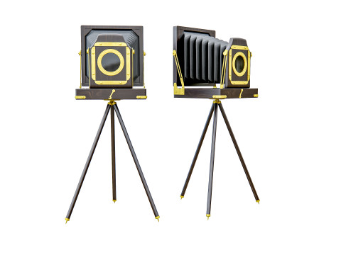 Old fashioned camera 3D Model