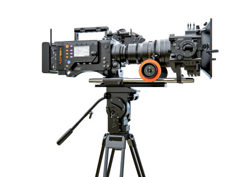 Modern Movie camera with tripod 3D Модель